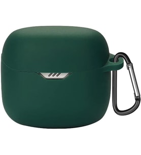 JBL Tune Flex 2 ile Uyumlu Kulaklık Kılıfı Kancalı Kılıf Darbeye Dayanıklı Silikon Yumuşak Koruyucu Toz ve Kirden Koruyan JBL Tune Flex2 ile Uyumlu Koruyucu Kapak Haki