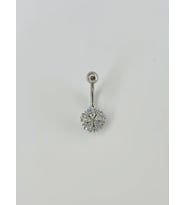 Çiçek Detaylı Göbek Piercing - Pg0041