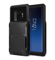 VRS Design Galaxy S9 ile Uyumlu Damda Folder Kılıf Metallic Black