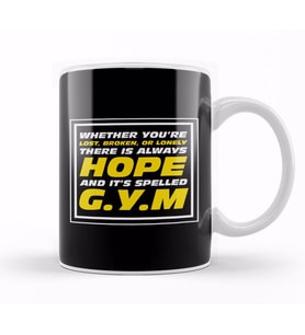 Hope Is Spelled Gym Kupa Bardak Porselen