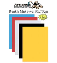 Renkli Mukavva 5 Renk 50x70 cm 1 Paket Sert Renkli Karton 1.0 mm Okul Okul Öncesi Anasınıfı Hobi Etkinlik (Çok Renkli)
