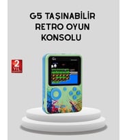 G5 Taşınabilir Retro Game Box 500 Oyunlu Şarjlı Mini Oyun Konsolu