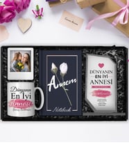 Anneler Gününe Özel Kişiye Özel Kristal Cam Plaket & Tasarım Kupa & Kişiye Özel Fotoğraf Çerçevesi & Tasarım Defter
