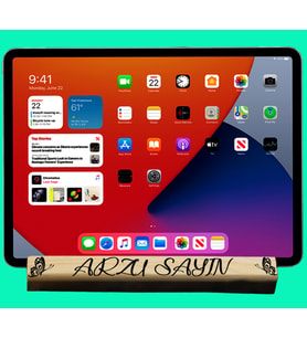 Kişiye Özel UV Baskılı Ahşap Tablet Tutacağı