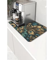 Valerine Life Kahve Makinesi Matı Su Geçirmez Kaymaz Çaycı, Çay Espresso Makine Pad 35x45cm 27240109 (Altın)