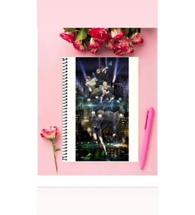 Psycho Pass Anime Defter 1 Adet Özel Tasarım A4 Boyutu Telli Çizgili Defter 21*29 Cm
