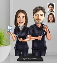 Kişiye Özel Diş Doktoru Arkadaş Ahşap Biblo-1