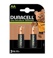 Duracell 1.2v 1300mah Aa Şarj Edilebilir Kalem Pil 2'li Paket