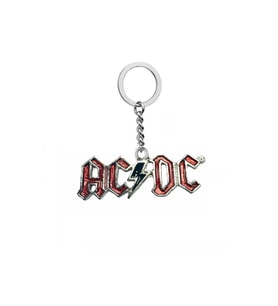 AC/DC Anahtarlık – Zincirli Metal Tasarım, Rock Müzik Aksesuarı, Unisex