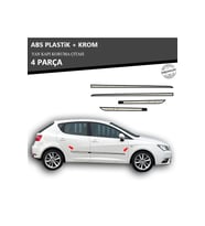 SEAT İBİZA 2011 ÜZERİ YAN KAPI KORUMA ÇITASI PLASTİK + KROM