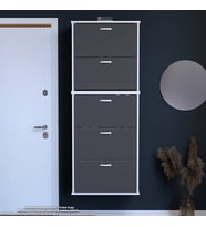 Modilayn VARBİ UMAY' 2 Li Asma Antre 72x 193x 26 cm 5 Düşer Kapak 10 GözAyakkabılık