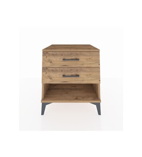 Kronos Komodin 2 Çekmeceli 60x59x64 Çam-Çam