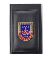 Jandarma Kalemlikli Not Defteri Cüzdan (Metal Rozet)