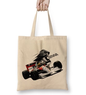 Ayrton Senna Low Poly Bez Çanta Uzun Saplı