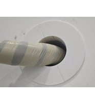 Klima Borusu Delik Kapatma Dekoratif Kapak Boru Kapağı Plastik (Beyaz)