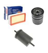 Bosch Filtre Bakım Seti Citroen C3 1.2 Vti Benzinli 2009-2017 Hava + Yağ f. + Yakıt Filtre Bosch