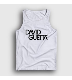 Presmono Unisex Beyaz Logo Müzik Dj David Guetta Atlet 491249tt (Beyaz)