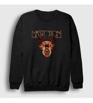 Presmono Unisex Siyah Hunter Mastodon Sweatshirt 163270tt
