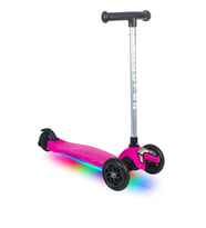 Scootix Pilli Işıklı 3 Tekerlekli Çocuk Scooter (Pudra Pembe)