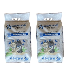 lumpysand sabun kokulu grey white bentonit 10*2 adet