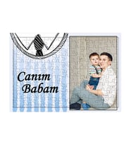 Babalar Günü Hediyesi Yapboz - Fotoğraflı Canım Babam Puzzle