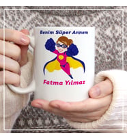Kişiye Özel Benim Süper Annem Kupa Bardak