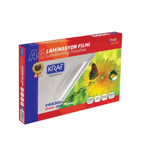 Parlak A4 125 Micron 100`lü Laminasyon Filmi