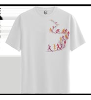 Endless Motion - %100 Pamuklu Kadın Beyaz Tişört - Premium Quality (Siyah - Beyaz)
