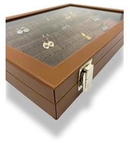 Richbox Küpe Kolye Takı Kutusu Taba