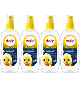 Dalin Bebek Yağı 200ML Sprey Rahat ve Mutlu (4 Lü Set)