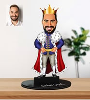 Kişiye Özel Kral Karikatür Biblo