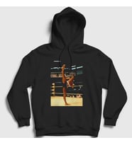 Presmono Unisex Beyaz Kickboxer Film Jean Claude Van Damme Kapüşonlu Sweatshirt 259073tt (Siyah)
