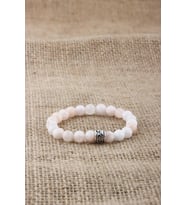 PEMBE OPAL DOĞAL TAŞ BİLEKLİK 8 MM