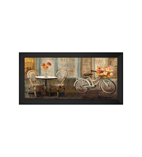 Manzara Temalı Kanvas Tablo 80 x 110 cm Siyah Çerçeve
