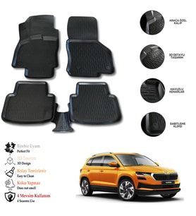 Skoda Karoq 2018 3D Havuzlu Paspas OTL