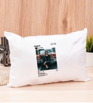 Kişiye Özel İnstagram Tasarım Fotoğraflı Dikdörtgen Yastık