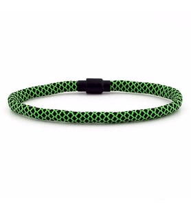 YEŞİL SİYAH PARACORD İPLİ MIKNATISLI ERKEK BİLEKLİK M012A