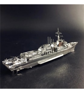 BURKE SINIFI SAVAŞ GEMİSİ 3D Metal Maket Bulmaca Puzzle modeli kitleri DIY 14+ Yaş 75+ parça (Çok Renkli)