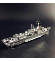 BURKE SINIFI SAVAŞ GEMİSİ 3D Metal Maket Bulmaca Puzzle modeli kitleri DIY 14+ Yaş 75+ parça (Çok Renkli)