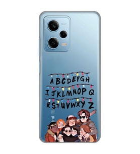 Redmi Note 12 Pro 5G Uyumlu Stranger Things Desenli Şeffaf Telefon Kılıfı