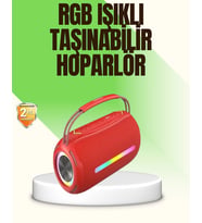 Rgb Led Işıklı 20w Taşınabilir Bluetooth Hoparlör Ipx6 Suya Dayanıklı