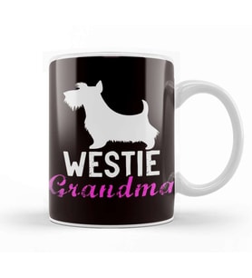Westie Grandma West Highland Terrier Owner Dog Breed Pet Kupa Bardak Porselen