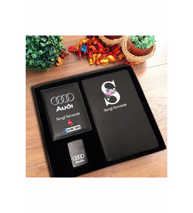 KİŞİYE ÖZEL BEYAZ HARF TEMALI TARİHSİZ DEFTER - AUDI RUHSAT - ÇAKMAK