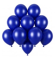 Lacivert Renk Lateks Pastel Balon (13 cm) - 10 Adet