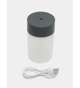 Ultrasonik Hava Nemlendirici Buhar Makinesi ve Aroma Difüzörü 260 Ml Antrasit Füme