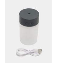 Ultrasonik Hava Nemlendirici Buhar Makinesi ve Aroma Difüzörü 260 Ml Antrasit Füme