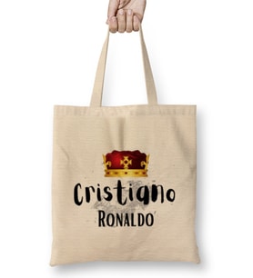 The King Of Football Cristiano Ronaldo 7 Bez Çanta Uzun Saplı