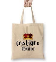 The King Of Football Cristiano Ronaldo 7 Bez Çanta Uzun Saplı