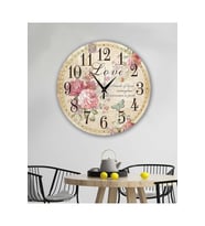 bilge Tasarım retro Duvar Saati 40 x 40 CM (Karışık)