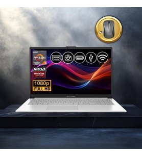 Asus Vivobook Go 15 RYZEN5-7520U 8gb 512GB Nvme SSD E1504FA-BQ1741 Atl5 15.6" Freedos Notebook+Mouse